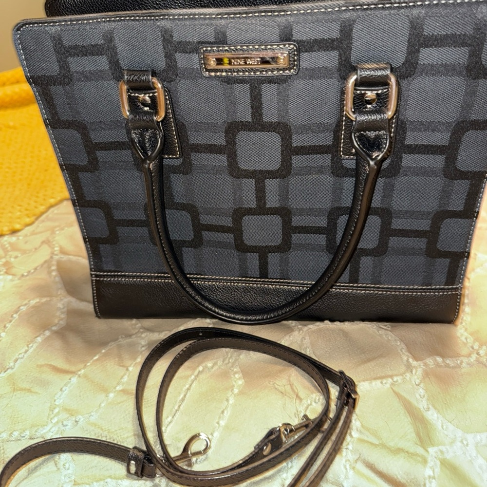 Nine West Black Bag Purse Shoulder with strap